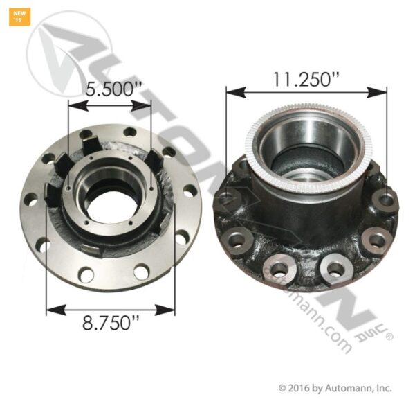 MAZA DELANTERA MACK 15.2530 10 BARR TAPA 6 BAR 6420 552A