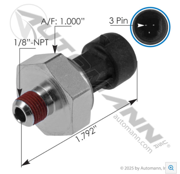 SENSOR PRESION DE ACEITE KW T600 T660 T300 Q211033 730454