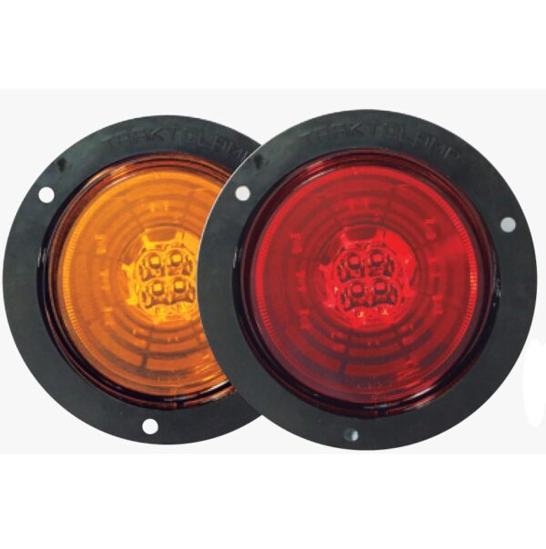 PLAFON CIRCULAR 13 LED ROJO CON ALO DE LUZ