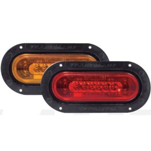 PLAFON OVALADO 6 LED CENTRO 16 LED CONTORNO REMACHE AMBAR