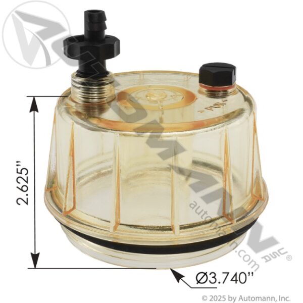 TAPA FILTRO SEPARADOR COMBUSTIBLE RACOR CAT IHC P564748