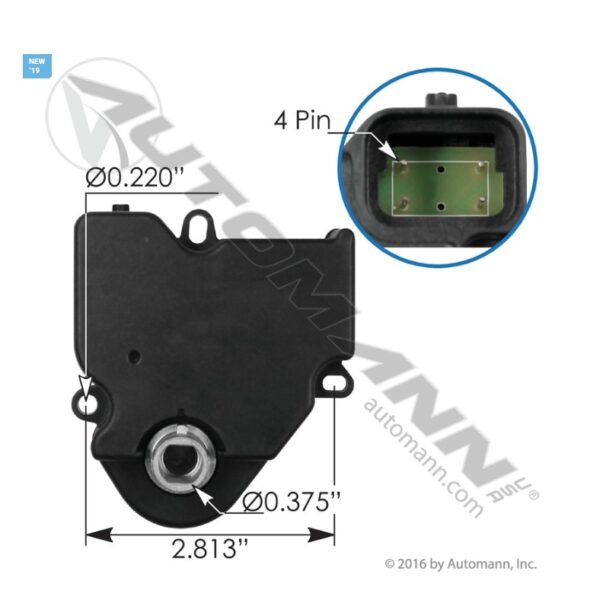 MOTOR ACTUADOR PUERTA HVAC IHC 9200 9400 3524465C1 604-5105