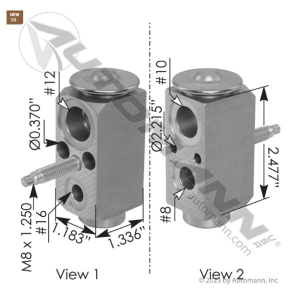 VALVULA DE EXPANSION A/C KW T680 PACCAR 1694 12-3050A