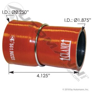 MANGUERA CONICA EGR ISX 2.25" X 1.875" X4.125" LARGO SILICON