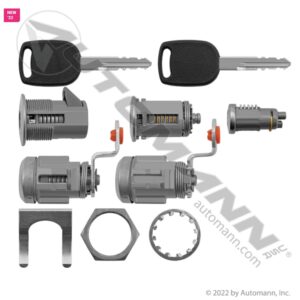 KIT DE LLAVES CERRADURA KW PETERBILT 3 PUERTAS 100398