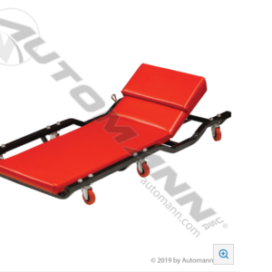 CAMA METALICA MECANICO COLOR ROJO CON RUEDAS