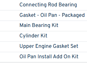 MEDIA REPARACION 855 PISTON 3045948 3095062