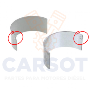 PAR METAL BIELA .010 UÑAS DISPAREJAS ISB 171955 4892795