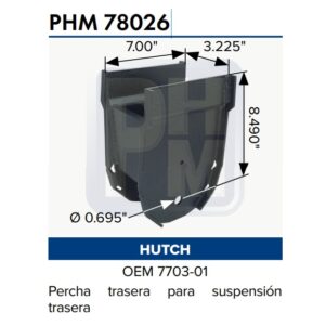 PERCHA SUSPENSION TRASERA 7703-01 M8292 770301
