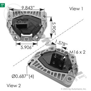 SOPORTE DE MOTOR KW PETERBILT DERECHO A852144003R